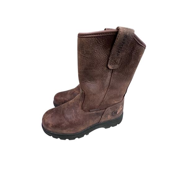 HyTest MetGuard Pull On Work Boots Brown Leather Oil Resistant ASTM 10W main image 10